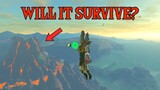 Throwing a CUCCO into Death Mountain! | Zelda: Breath of the Wild