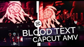 🩸Bloody Text Like xenoz / After Effects || CapCut AMV Tutorial