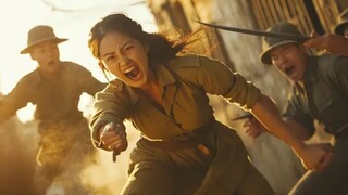 Female Soldier Kicks Enemy 10m away
