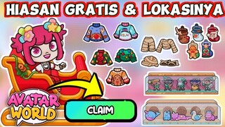 CARA MEMBUAT HIASAN UNIK GRATIS & LOKASINYA | AVATAR WORLD | PAZU