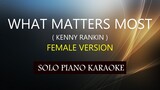 WHAT MATTERS MOST ( FEMALE VERSION ) ( KENNY RANKIN ) PH KARAOKE PIANO by REQUEST (COVER_CY)