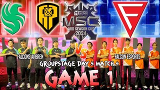 FALCONS APBREN VS. FALCON ESPORTS [FULLGAME 1] MSC 2024 DAY 5 MATCH 4