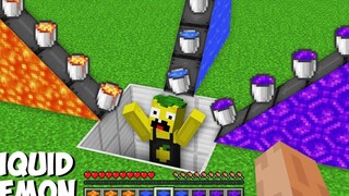 จะเกิดอะไรขึ้นถ้าคุณผสมของเหลวทั้งหมดกับ LEMONCRAFT ใน Minecraft ลาวาหรือน้ำหรือพอร์ทัลโกเลม