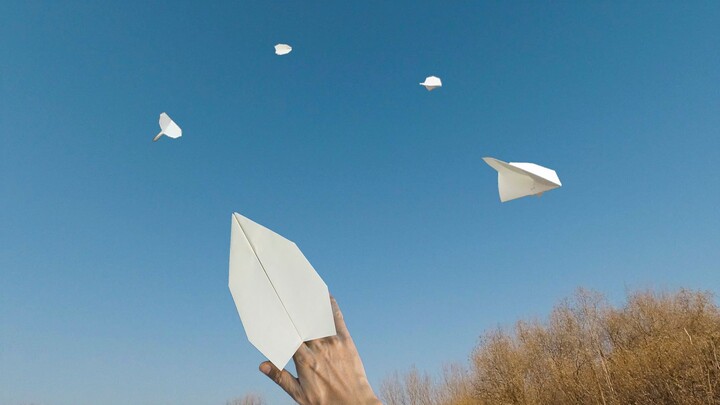 Contributing fans are masters! Thunder Wings paper airplane that flies far and spins better
