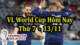 Lịch Thi Đấu Vòng Loại World Cup 2022 Hôm Nay 13/11 - Khu Vực Châu Âu & Châu Phi