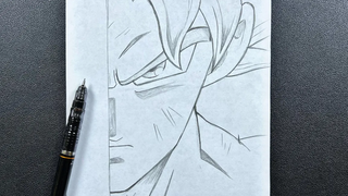 วาดการ์ตูน วิธีการวาด goku ultra instinct ทีละขั้นตอน