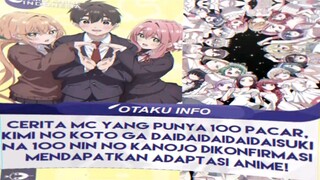 ada lawan manga nya 100 pacar akan menjadi pacarmu di adaptasi menjadi anime cuy😎