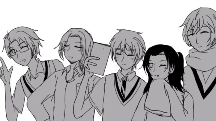 [Hetalia: Axis Powers] Hand-drawing Animation With Funny BGM
