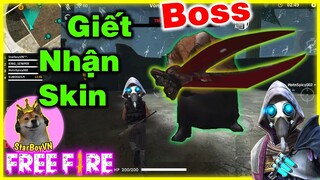 [Free Fire] Trải nghiệm Thủ Zombie OB14 giết Boss Khủng rơi quà | StarBoyVN