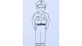 how to draw police