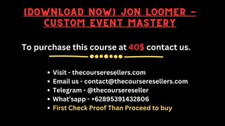 [Download Now] Jon Loomer - Custom Event Mastery