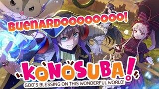 Konosuba Fantastic Days! | Showcase al Kazuma ( Ainz Ooal Gown ) 4 ⭐ de collab!