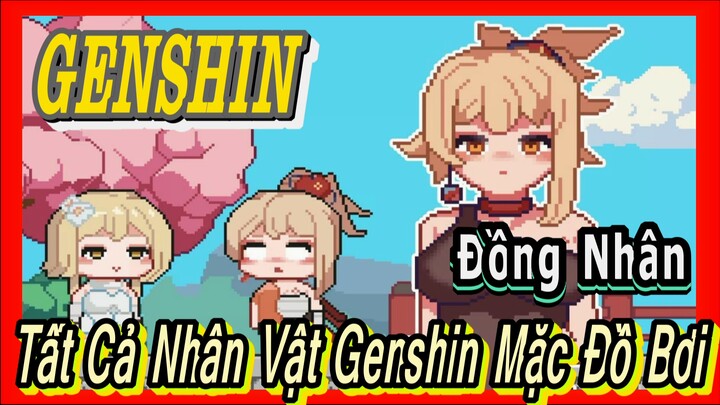 [Genshin, Đồng Nhân] Tất Cả Nhân Vật Genshin Mặc Đồ Bơi
