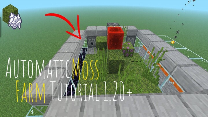 Minecraft Automatic Moss Farm Tutorial 1.20+