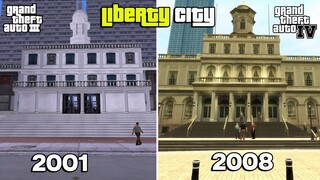 GTA 3 vs GTA 4 | TEMPAT DI LIBERTY CITY