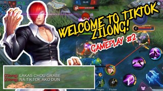 WELCOME TO TIKTOK EDITION ZILONG HEHE | CHOU GAMEPLAY #2 MLBB