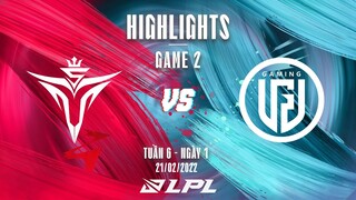 V5 vs LGD | Highlights - Game 2 | Tuần 6 Ngày 1 | LPL Mùa Xuân 2022