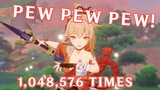 Yoimiya says pew pew 1,048,576 times (WARNING USING HEADPHONES)