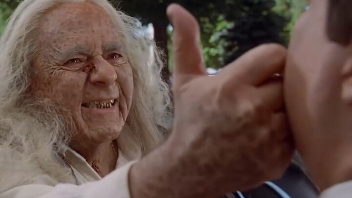 The young man was obese, and after being touched on the face by a strange old man, his body underwen