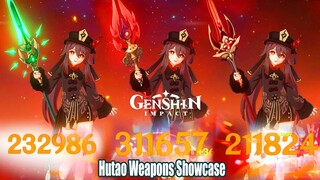 Genshin Impact - Hutao C0 Staff of Homa vs Jade Spear vs Deathmatch Damage Comparison