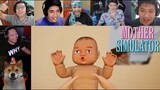 Reaksi Gamer Bermain Mengasuh Anak Bayi, JADI EMAK - EMAK!!! | Mother Simulator