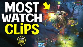 Most Watched DOTA 2 Clips in ESL One Stockholm 2022 - Day1