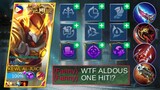 BEST ALDOUS BUILD AND EMBLEM FOR ONE SHOT | 100% ENEMY DELETED!!!