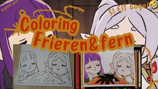 Coloring Frieren si Elf bogel🤏🤣& Fern [frierenbeyondjourneysend]