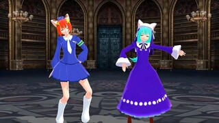 【MMD di gi charat】ミ・ケ・キャラット＆リンナ・キャラットでいーあるふぁんくらぶ