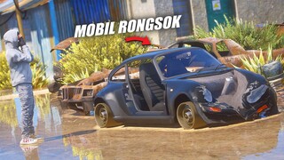 RESTORASI BANGKAI MOBIL PORSCHE LANGKA TERBENGKALAI BERTAHUN TAHUN DI GTA 5 ROLEPLAY !!!