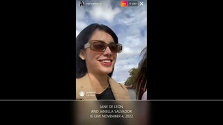 JANE DE LEON INSTAGRAM LIVE NOVEMBER 4, 2022 WITH JANELLA SALVADOR LAS VEGAS #darlentina #janenella
