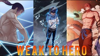 Top 10 Manga/Manhwa/Manhua Where Mc Starts off Weak and Become OP