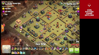 Cuộc Chạm Trán Kịch Tính của 2 Clan Chuỗi Win KHỦNG - TH14 Attack Clash of clans - Trận 2 #game