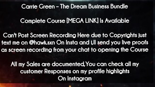 Carrie Green course  - The Dream Business Bundle download