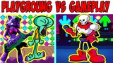 FNF Character Test | Gameplay VS Playground | Roxanne | Papyrus | Squidward