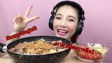 ASMR MUKBANG เสียงกิน|กินมาม่าเผ็ดเกาหลีX2 Samyang Spicy Chicken Ramen•EATING SOUND•SAW ซอว์