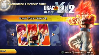 NEW FREE CUSTOM PARTNER VOTE IN DRAGON BALL XENOVERSE 2