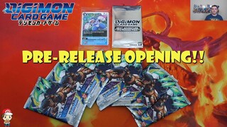 BT7 Next Adventure PreRelease Kit Opening - Weird Promos in Packs!? (Digimon TCG Opening)