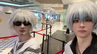 在银魂30周年快闪店居然遇到了一方通行？！