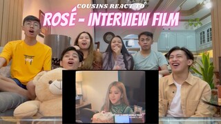 COUSINS REACT TO ROSÉ | Interview Film