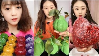 Thánh Ăn Đá Lạnh Như Ăn Kẹo Ngọt, Ăn Trái Cây Bộc Chocola - ASMR Ice Crunchy Eating sound#63