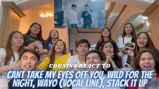 COUSINS REACT TO TREASURE - Can't Take My Eyes Off You, Wild for the Night, Wayo, Stack It Up