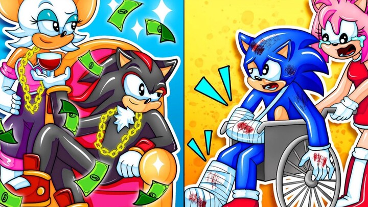 Sonic gặp tai nạn khi đang giải cứu Shadow, Shadow phát hiện ra vàng nhưng lại vô ơn và bỏ rơi Sonic