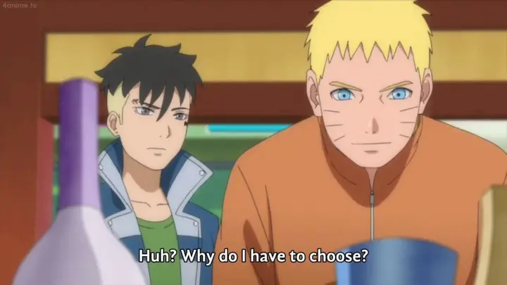 Naruto Takes Kawaki To buy New Vase To Himawari