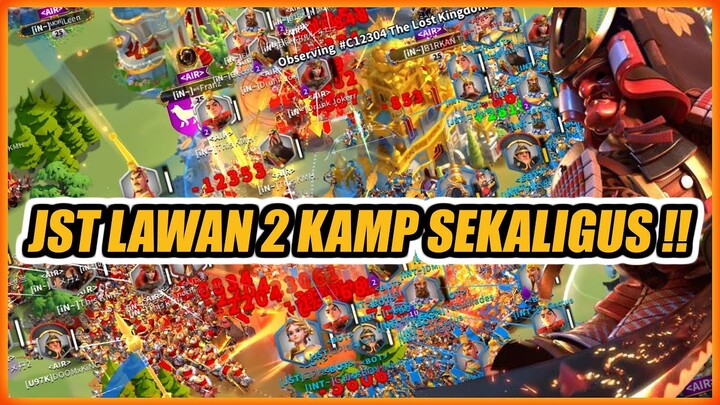 JST 1365 LAWAN 2 KAMP SEKALIGUS !! WAR KVK RISE OF KINGDOMS !!