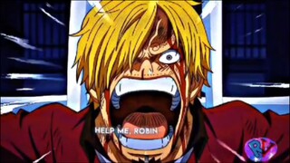 Momen Sanji meminta bantuan kepada Robin