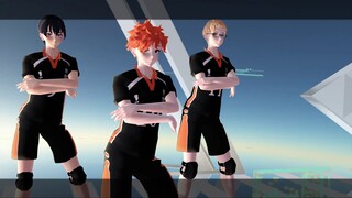 Haikyuu!! x MMD / Hinata, Kageyama, Tsukishima, Daichi, Sugawara, Azumane (Live For The Night)