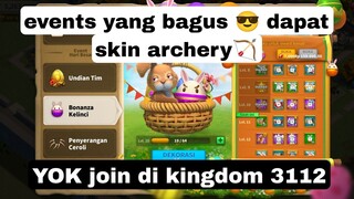 event archery yang bagus dapat banyak hadiah🎁!! yok join di kingdom 3112 rise of kingdom Indonesia