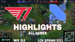 Highlight T1 vs DRX All Game LCK Mùa Xuân 2021 LCK Spring 2021  T1 vs Dragon X