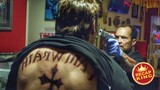 They don't realize that the man with the tattoo on his back is a former brùtal assassin